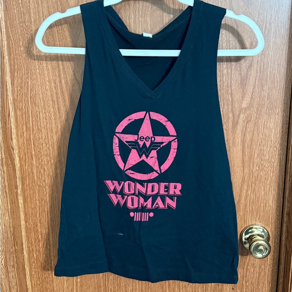 Jeep Wonder Woman Black Tank Top